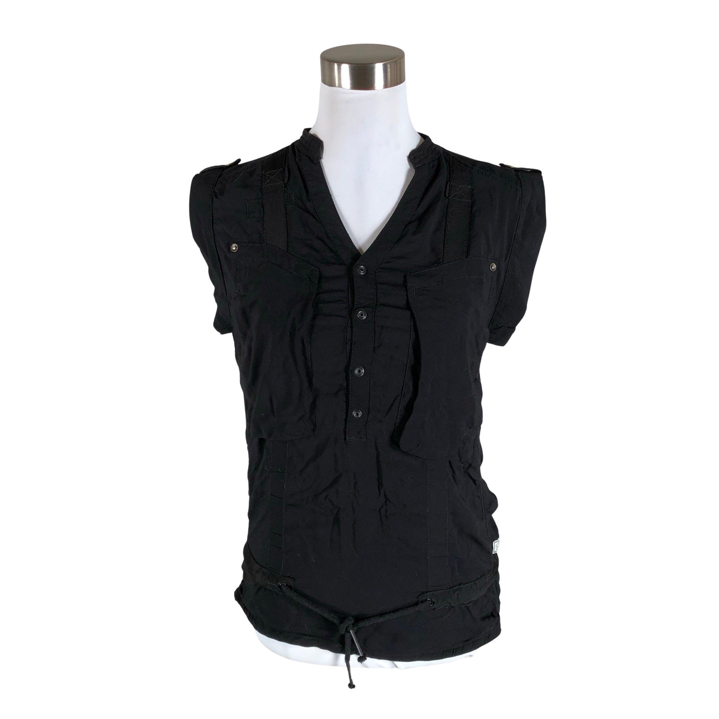 Unisex G-star - Lühikeste käistega pluus, suurus 36 - Must (1)
