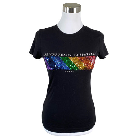 Unisex Guess - T-särk, suurus 36 - Must ()