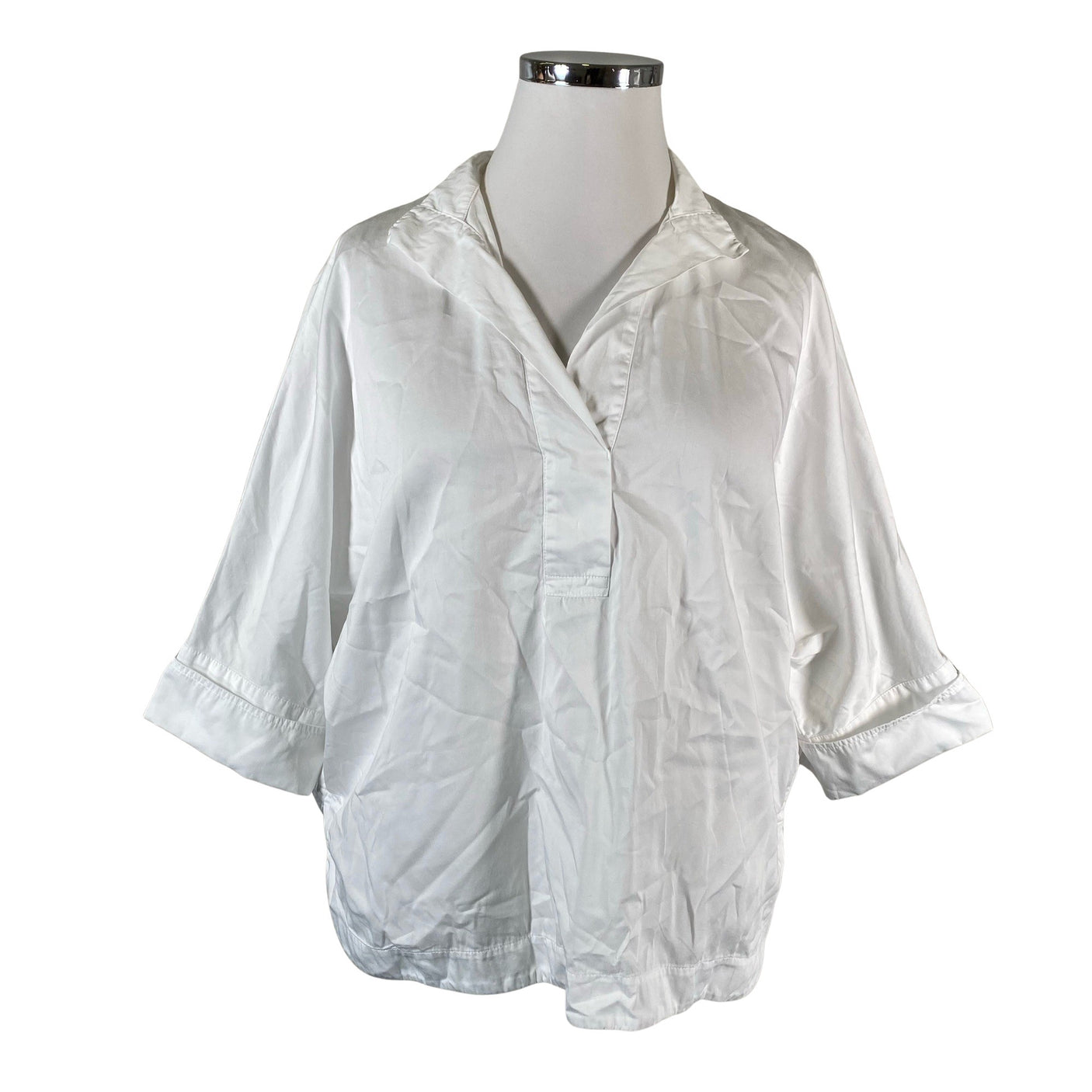 Unisex Gerry Weber - Lühikeste käistega pluus, suurus 40 - Valge (1)