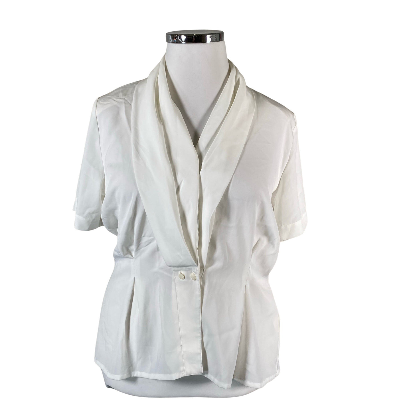 Unisex Kellermann - Lühikeste käistega pluus, suurus 42 - Looduslik valge (1)