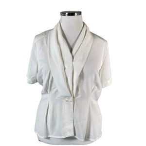 Unisex Kellermann - Lühikeste käistega pluus, suurus 42 - Looduslik valge (1)