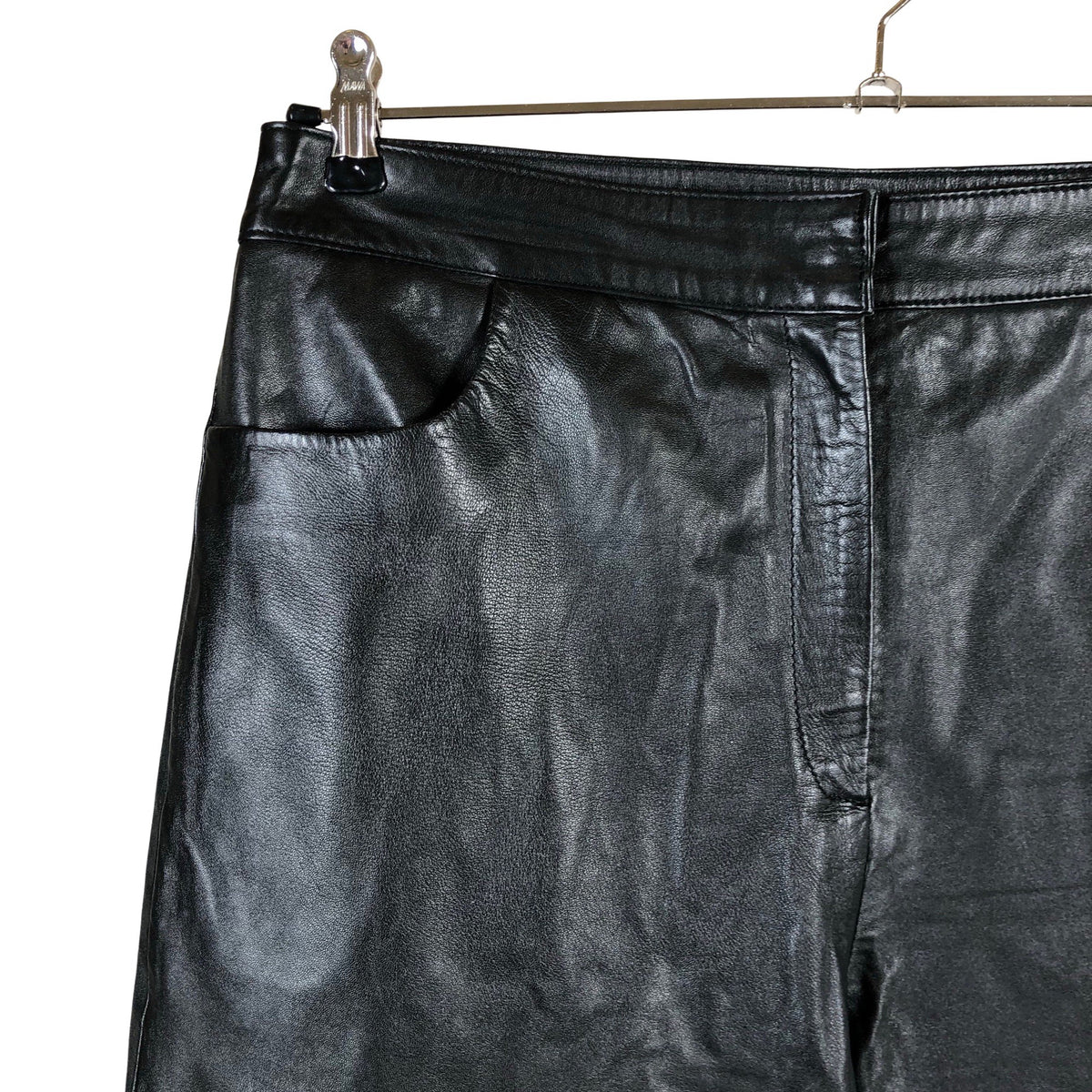 Unisex Selected - Nahkpüksid, suurus 42 - Must (3)