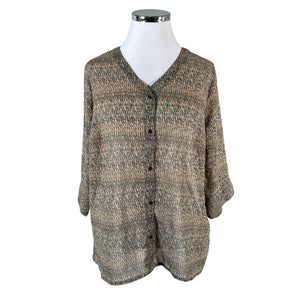 Unisex Zizzi - Õhuke tuunika, suurus 44 - Roheline (1)