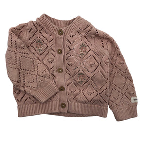 Unisex Newbie - Kardigan, suurus 56 - 62 - Lilla (1)