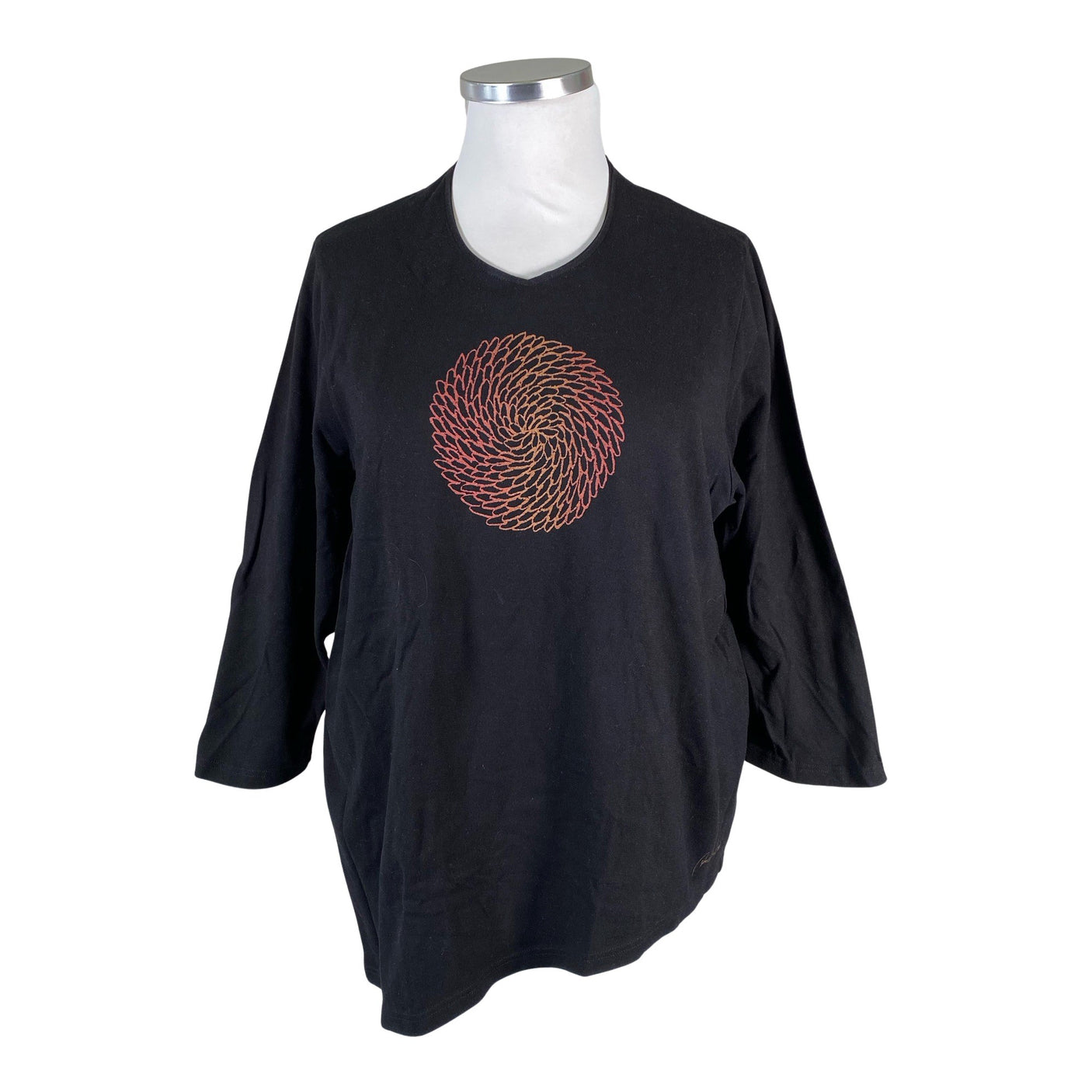 Unisex Anneli Keinonen - Trikotaažist pluus, suurus 44 - Must (1)