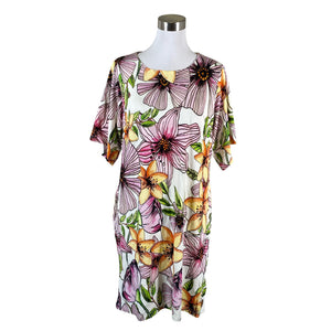 Unisex Blaa - Trikotaažist kleit, suurus 38 - Valge (1)