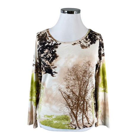Unisex s.Oliver - Trikotaažist pluus, suurus 44 - Looduslik valge ()
