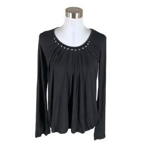 Unisex Mötivi - Trikotaažist pluus, suurus 40 - Must (1)