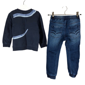Unisex Polarn O. Pyret - Teksad, suurus 98 - 104 - Sinine (2)