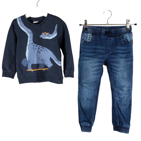 Unisex Polarn O. Pyret - Teksad, suurus 98 - 104 - Sinine ()
