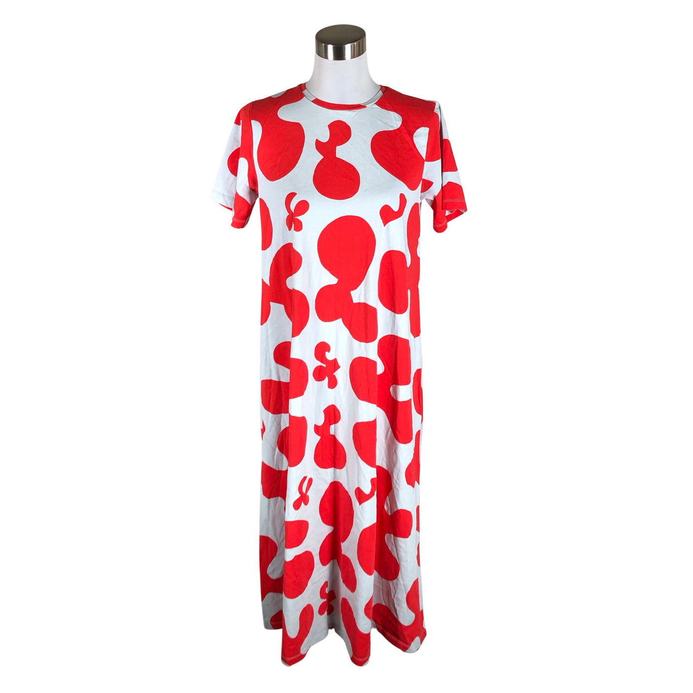 Unisex Marimekko - Trikotaažist kleit, suurus 38 - Punane (1)
