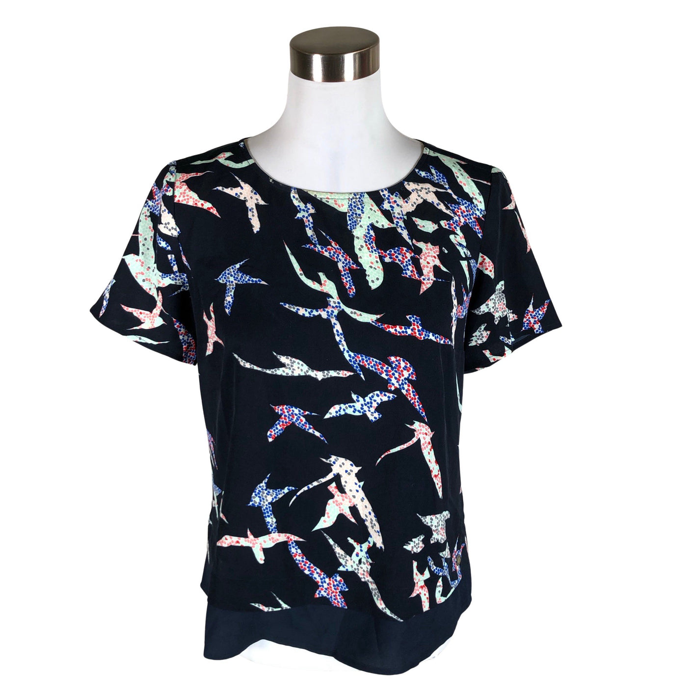 Unisex s.Oliver - Lühikeste käistega pluus, suurus 38 - Sinine (1)