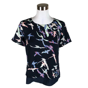 Unisex s.Oliver - Lühikeste käistega pluus, suurus 38 - Sinine (1)