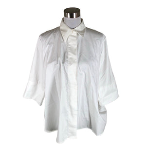 Unisex Gauhar - Lühikeste käistega pluus, suurus 38 - Valge (1)