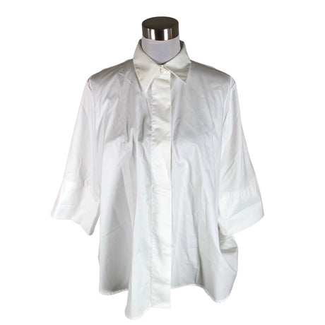 Unisex Gauhar - Lühikeste käistega pluus, suurus 38 - Valge ()