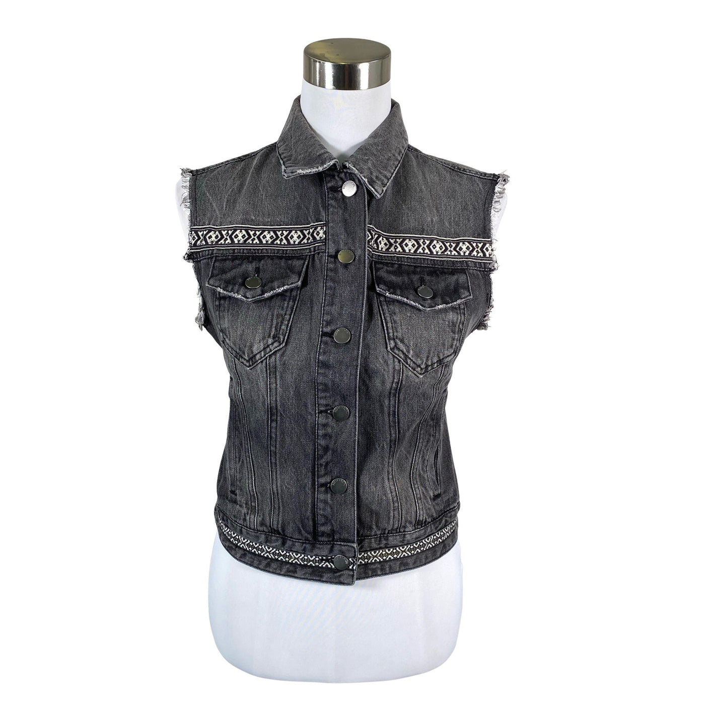 Unisex Benetton - Teksavest, suurus 36 - Hall (1)