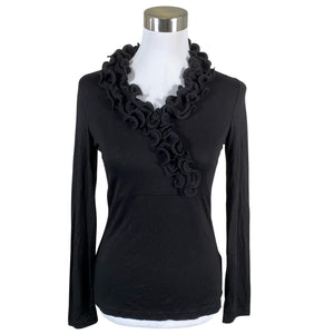 Unisex Taifun - Trikotaažist pluus, suurus 36 - Must (1)