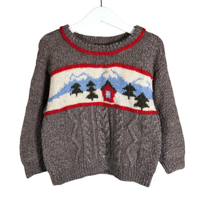 Unisex Handmade - Kampsun, suurus 92 - 98 - Pruun (1)