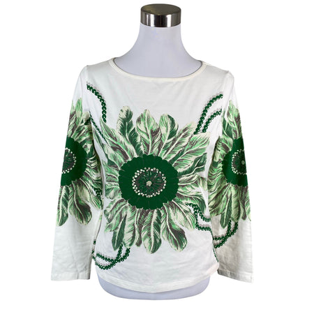 Unisex Rosner - Trikotaažist pluus, suurus 40 - Looduslik valge ()