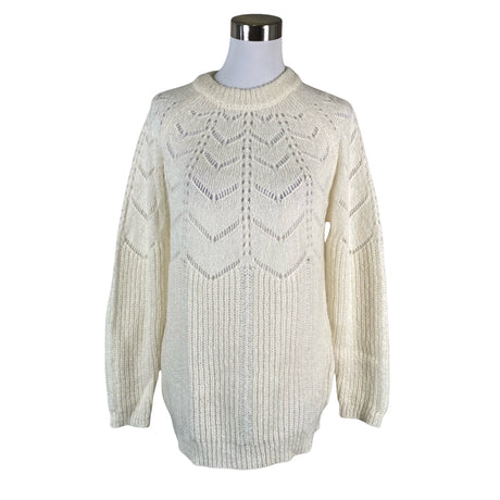 Unisex Bohemiana - Kootud tuunika, suurus 38 - Looduslik valge ()