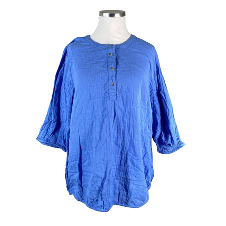 Unisex Zizzi - Pluus, suurus 54 - Helesinine ()
