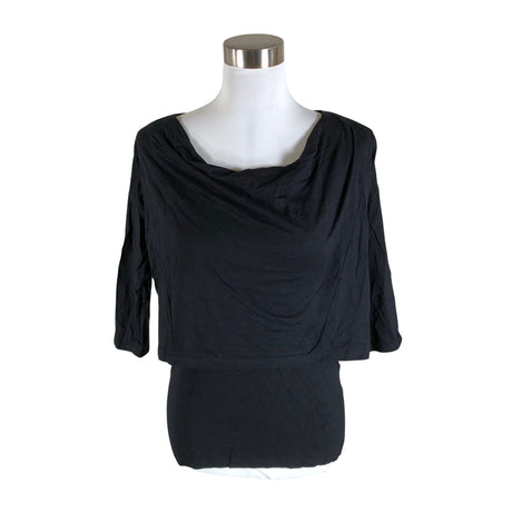 Unisex Nanso - Trikotaažist pluus, suurus 36 - Must ()