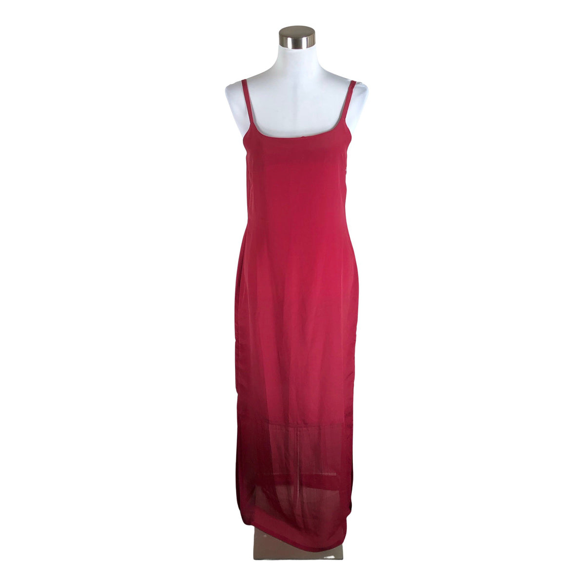 Unisex Kaffe - Õhuke kleit, suurus 38 - Veinipunane (1)