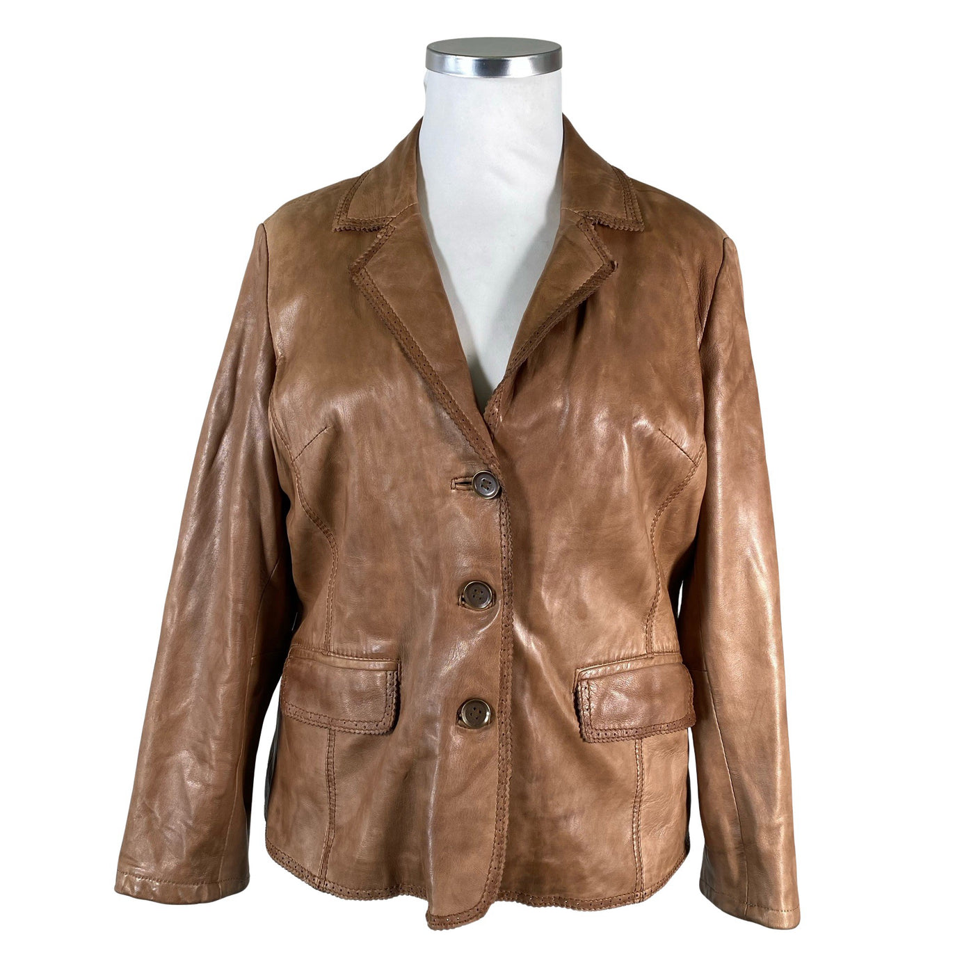 Unisex Santarelli - Nahktagi, suurus 44 - Pruun (1)