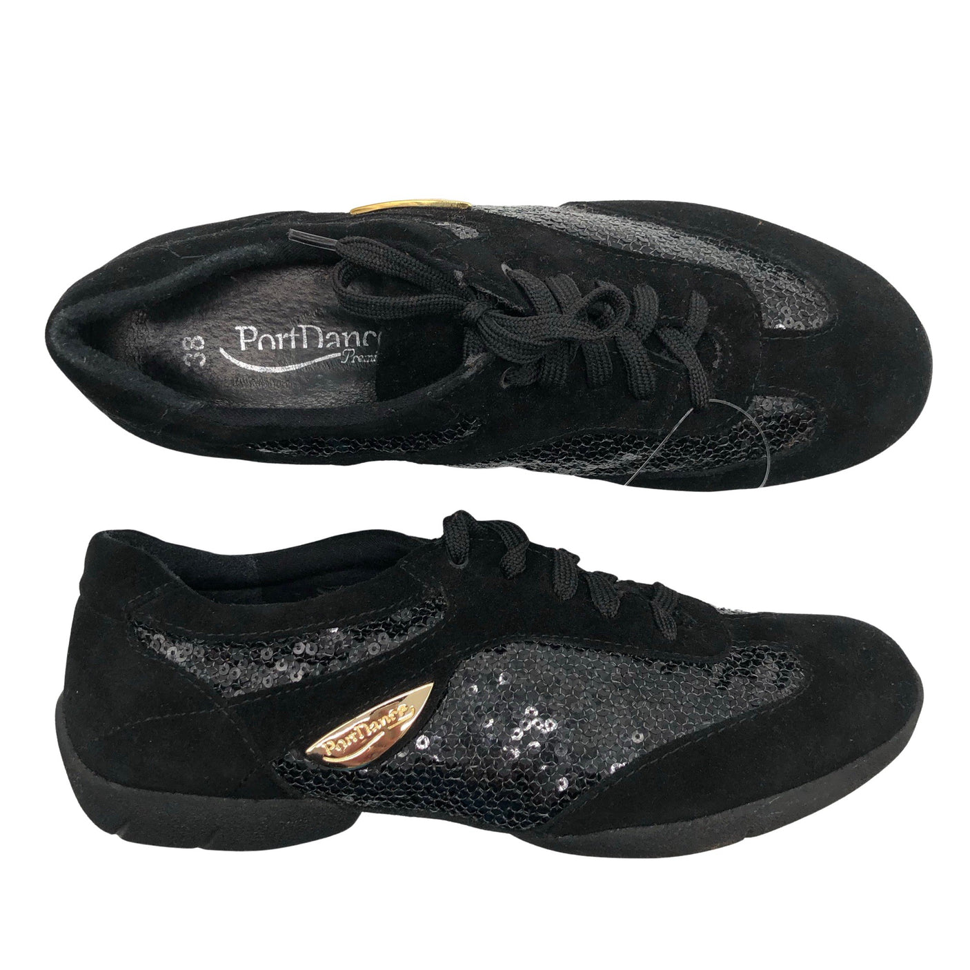 Unisex Portdance - Tantsukingad, suurus 38 - Must (1)