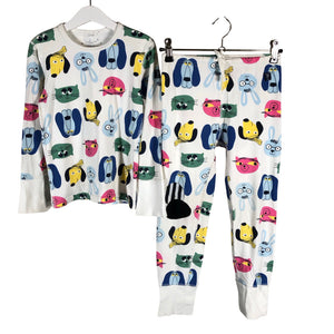 Unisex Polarn O. Pyret - Ööpesu, suurus 110 - 116 - Valge (1)
