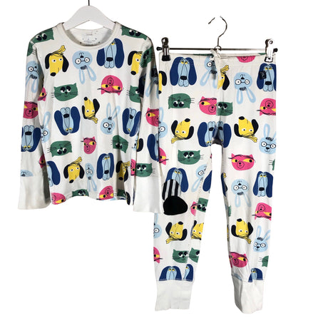 Unisex Polarn O. Pyret - Ööpesu, suurus 110 - 116 - Valge ()