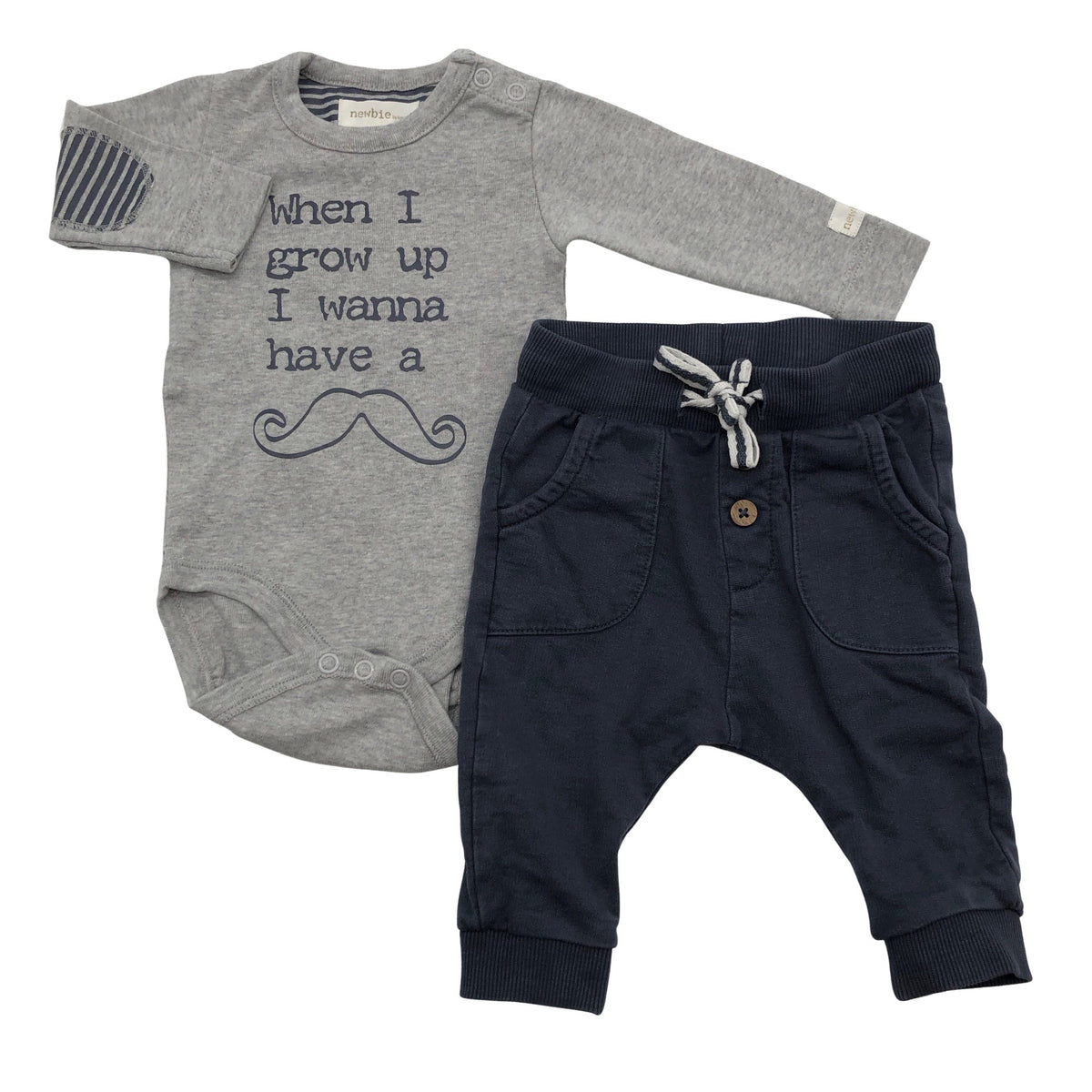 Unisex Newbie - Dressikangast püksid, suurus 50 - 56 - Sinine (1)