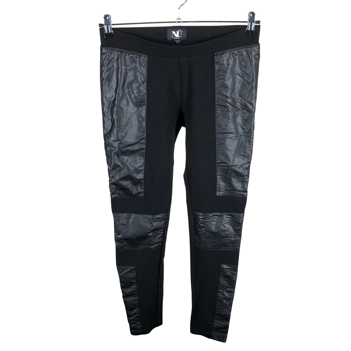 Unisex Nü - Trikotaažist püksid, suurus 38 - Must (1)