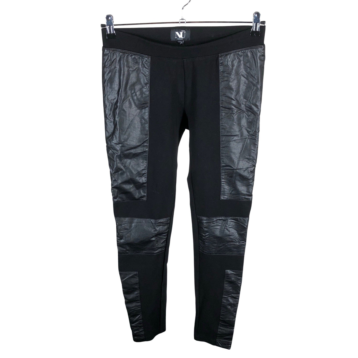 Unisex Nü - Trikotaažist püksid, suurus 38 - Must (1)