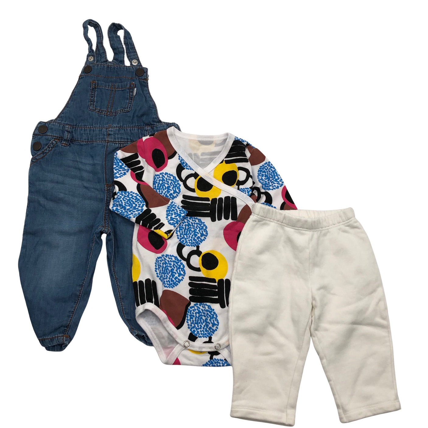 Unisex Lindex - Pükskostüüm, suurus 62 - 68 - Sinine (1)