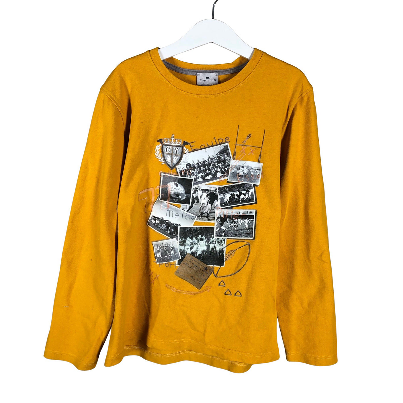 Unisex Cyrillus - Trikotaažist pluus, suurus 134 - 140 - Kollane (1)
