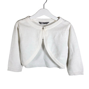 Unisex Lindex - Kootud boolero, suurus 122 - 128 - Valge (1)