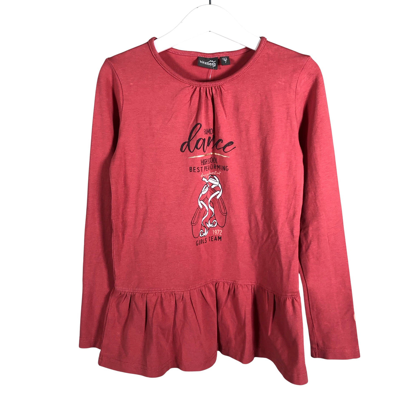 Unisex Kitzberg - Trikotaažist kleit, suurus 116 - 122 - Roosa (1)