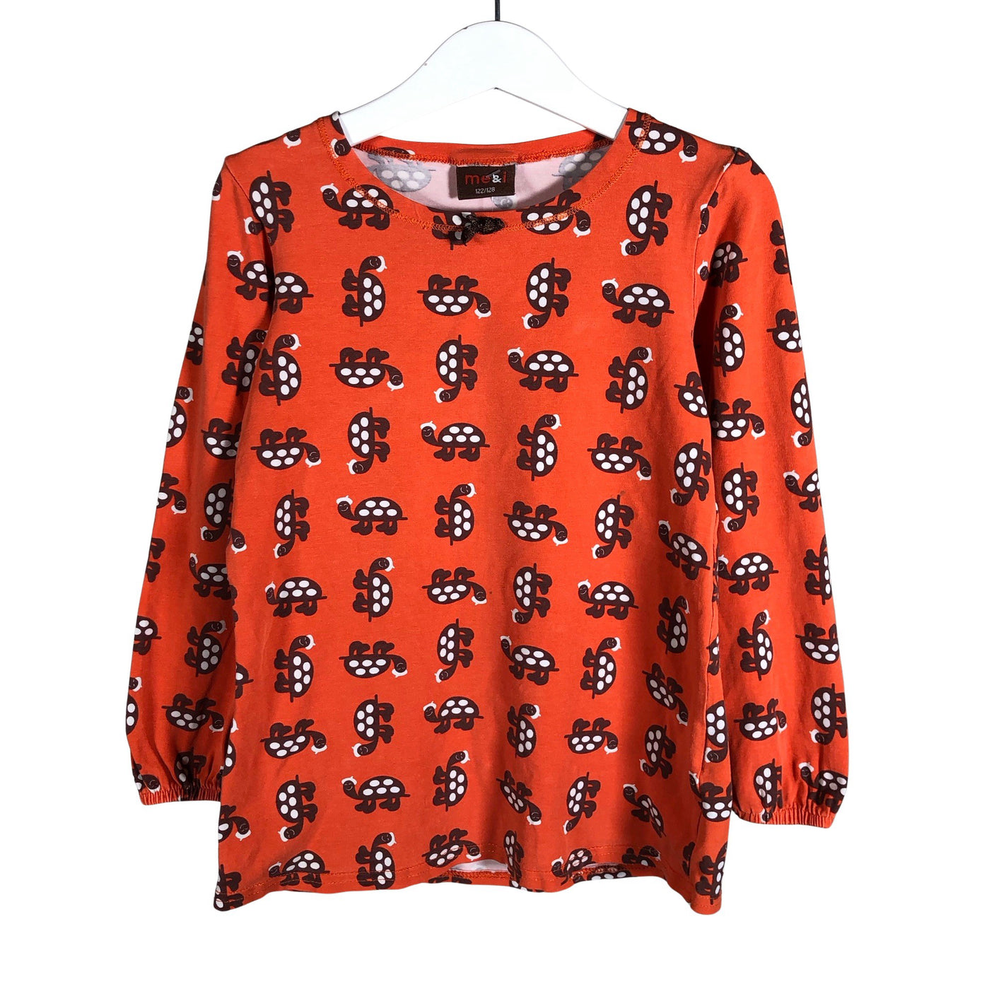 Unisex me&i - Trikotaažist pluus, suurus 122 - 128 - Oranž (1)