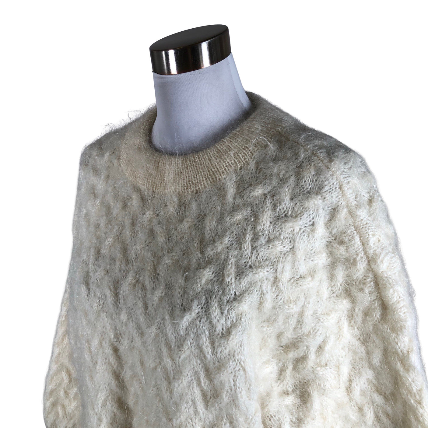 Unisex Handmade - Kampsun, suurus 40 - Looduslik valge (3)