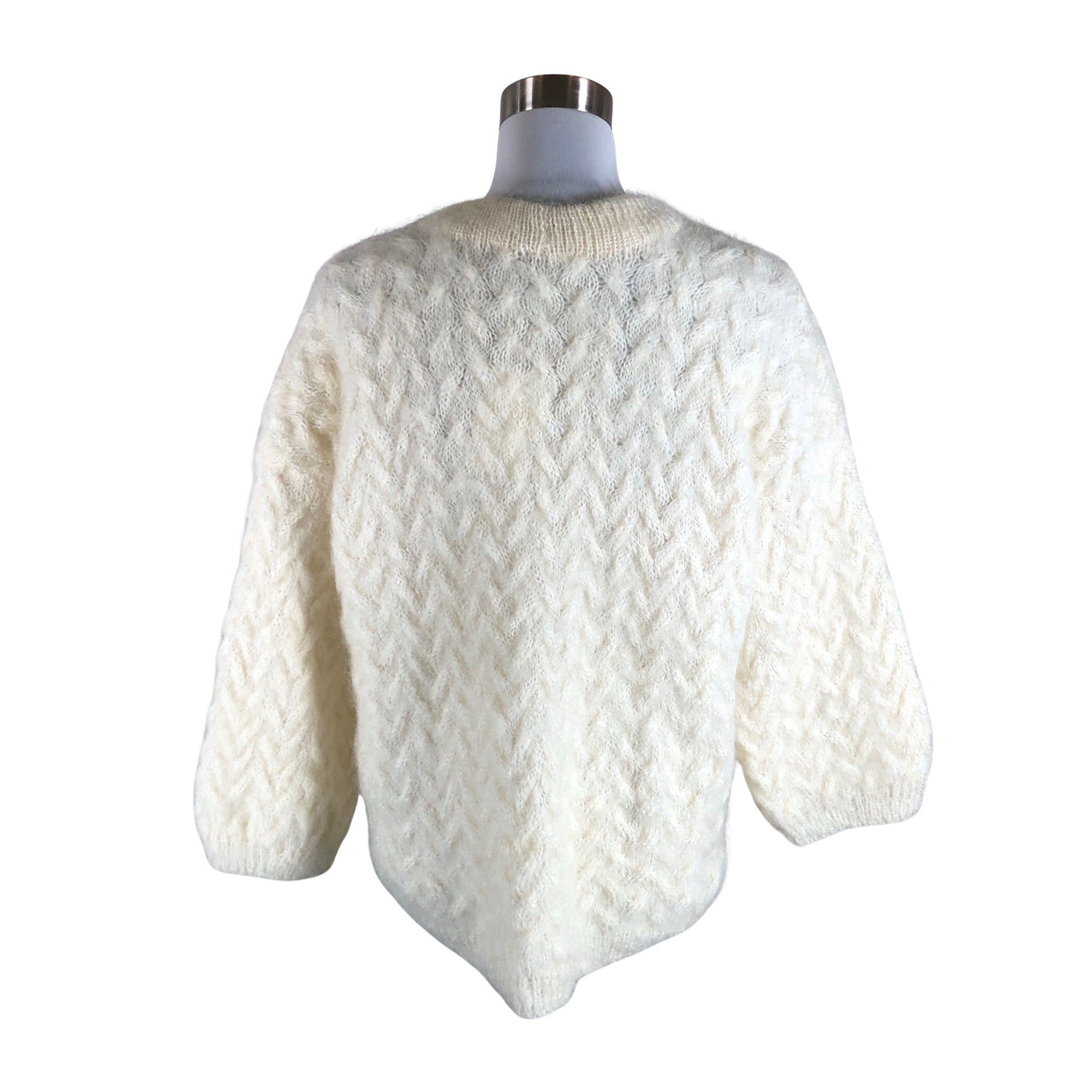 Unisex Handmade - Kampsun, suurus 40 - Looduslik valge (2)