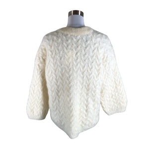 Unisex Handmade - Kampsun, suurus 40 - Looduslik valge (2)