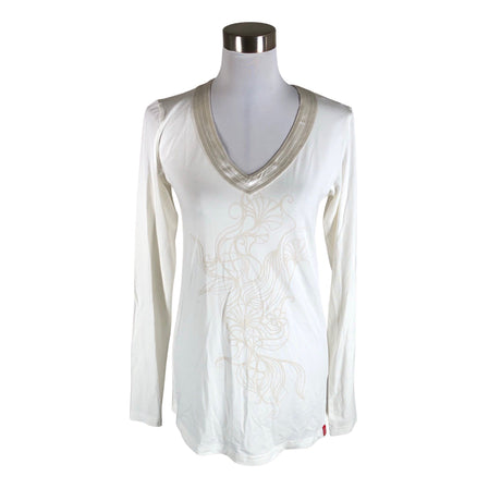 Unisex Esprit - Trikotaažist pluus, suurus 38 - Looduslik valge ()