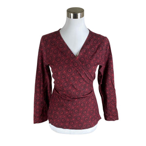 Unisex Marimekko - Trikotaažist pluus, suurus 38 - Veinipunane (1)