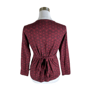 Unisex Marimekko - Trikotaažist pluus, suurus 38 - Veinipunane (2)