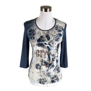Unisex Barbara Lebek - Trikotaažist pluus, suurus 36 - Sinine (1)