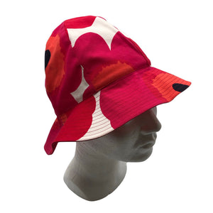 Unisex Marimekko - Suvemüts, suurus 54 - 56 cm - Punane (1)