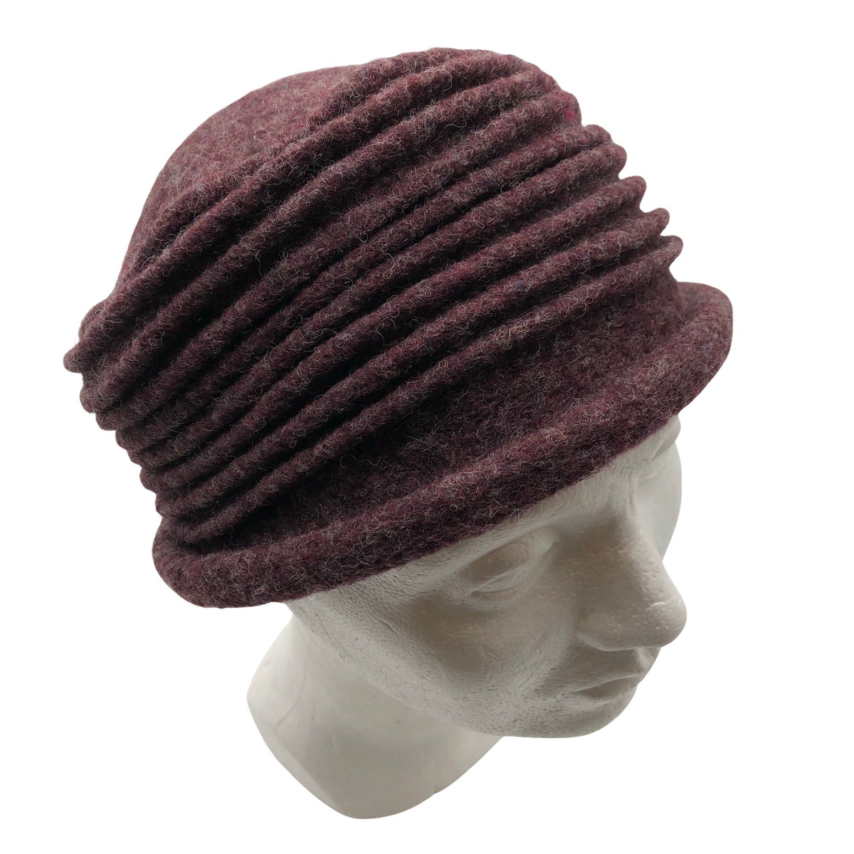 Unisex Handmade - Talvemüts, suurus 56 - 58 cm - Veinipunane (1)