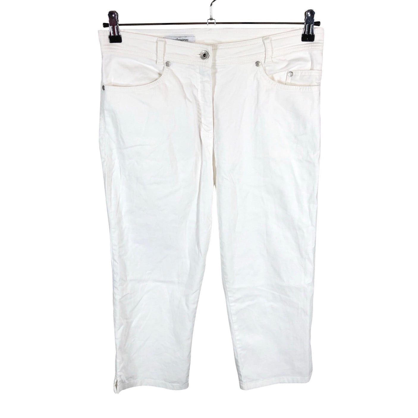 Unisex Steilmann - Teksast poolpikad püksid, suurus 42 - Valge (1)
