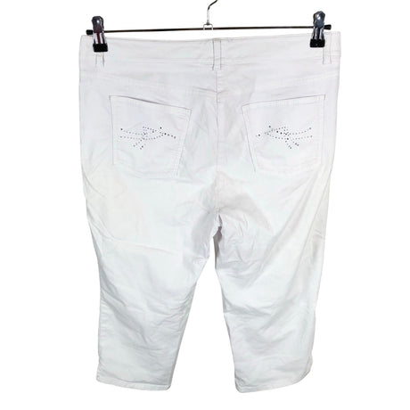 Unisex Steilmann - Mittevenivad poolpikad püksid, suurus 42 - Valge (2)
